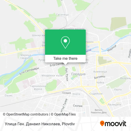 Карта Улица Ген. Данаил Николаев