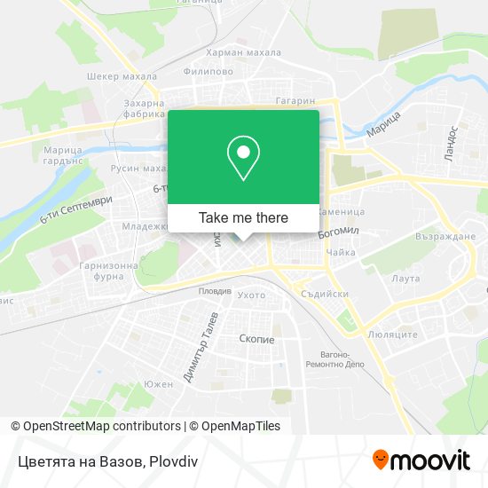 Цветята на Вазов map