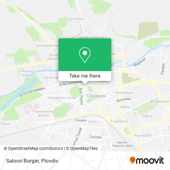 Карта Saloon Burger