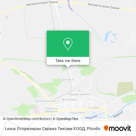 Карта Lеxus Оторизиран Сервиз Тиксим ЕООД