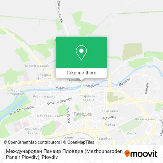 Карта Международен Панаир Пловдив (Mezhdunaroden Panair Plovdiv)