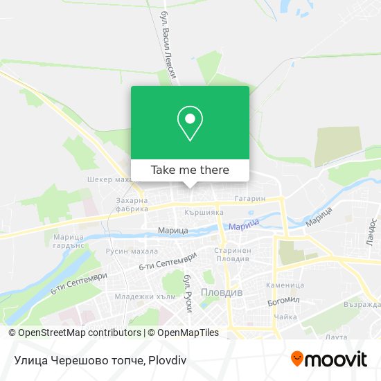 Улица Черешово топче map