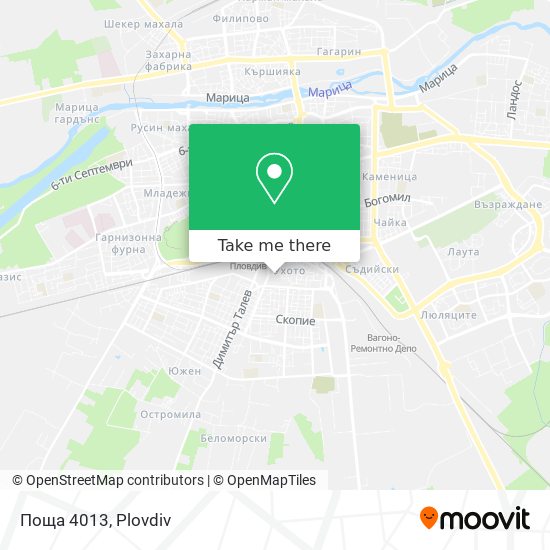 Поща 4013 map
