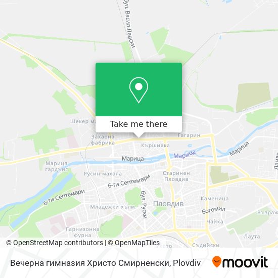 Вечерна гимназия Христо Смирненски map