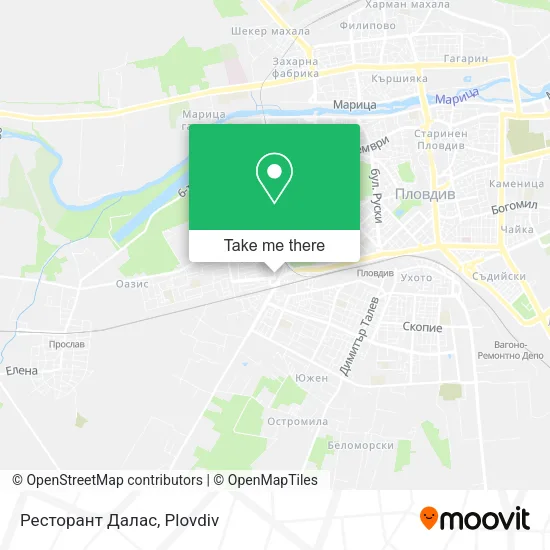 Карта Ресторант Далас