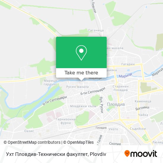 Ухт Пловдив-Технически факултет map