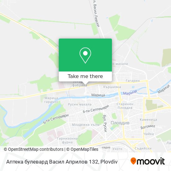 Аптека булевард Васил Априлов 132 map