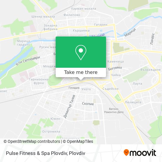 Pulse Fitness & Spa Plovdiv map