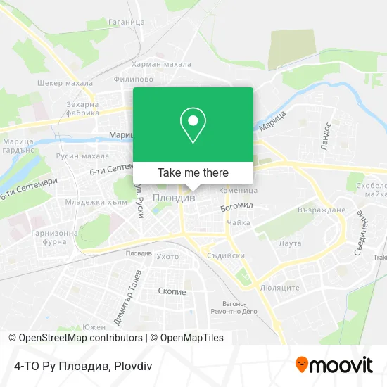 Карта 4-ТО Ру Пловдив