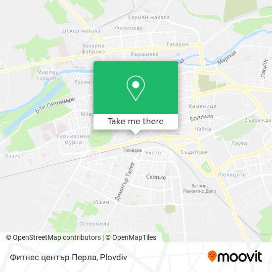 Фитнес център Перла map