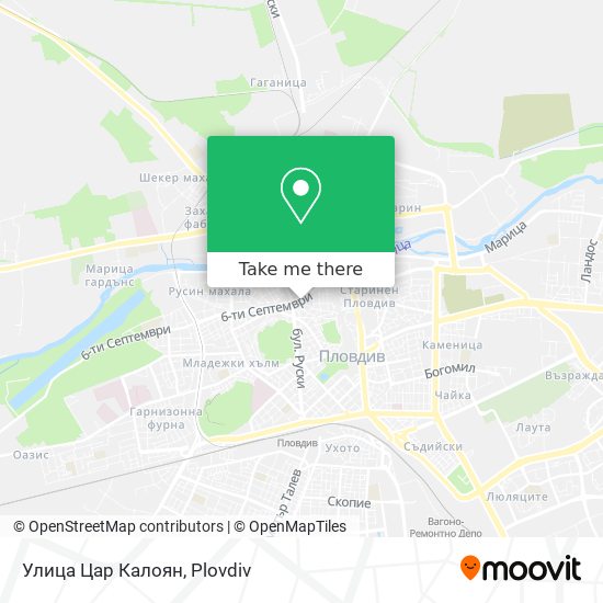 Улица Цар Калоян map