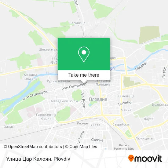 Карта Улица Цар Калоян