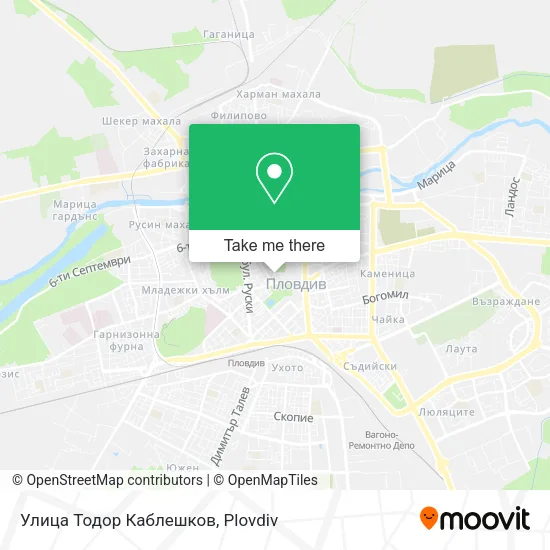 Карта Улица Тодор Каблешков
