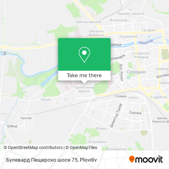 Карта Булевард Пещерско шосе 75