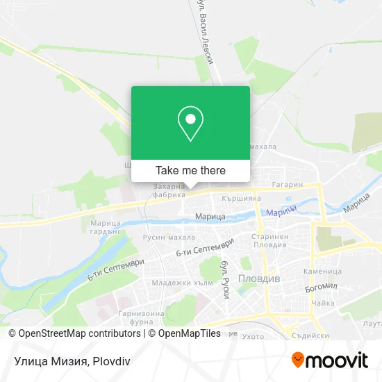 Карта Улица Мизия