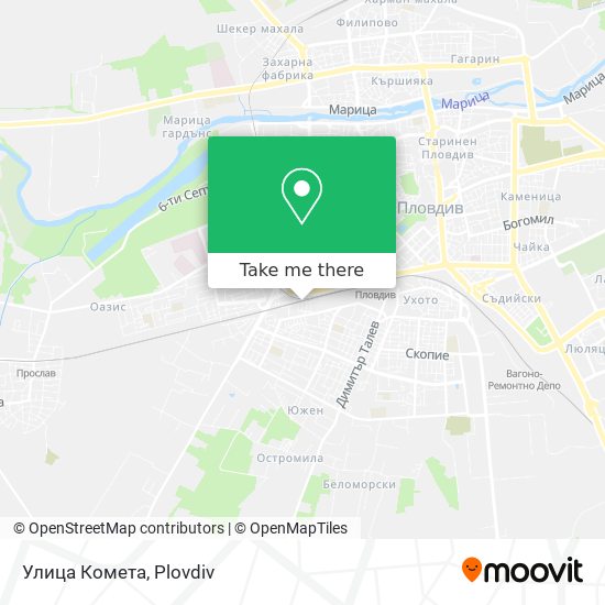 Улица Комета map