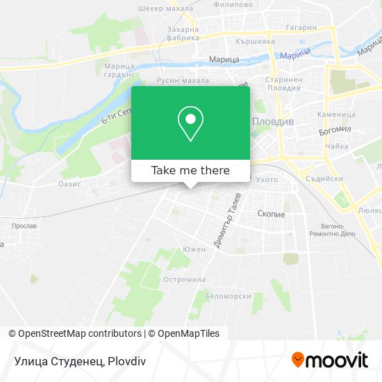 Улица Студенец map