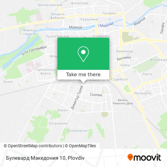 Булевард Македония 10 map