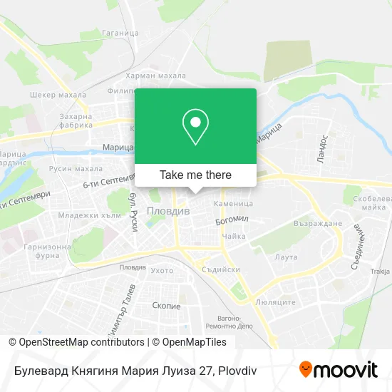 Карта Булевард Княгиня Мария Луиза 27