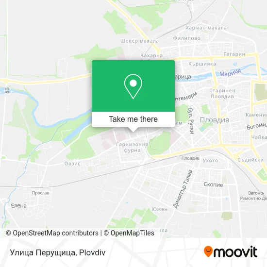 Карта Улица Перущица