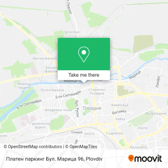 Карта Платен паркинг Бул. Марица 96