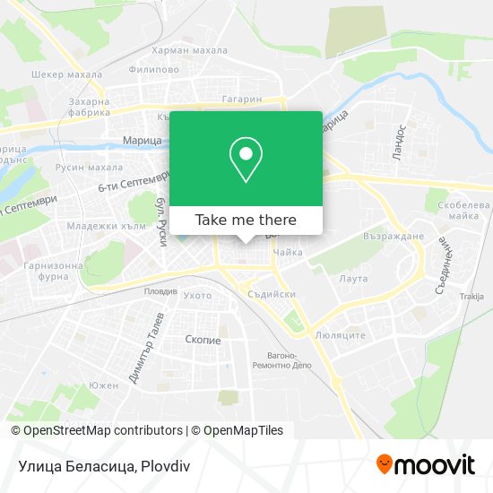 Улица Беласица map