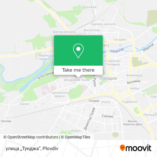 Карта улица „Тунджа“