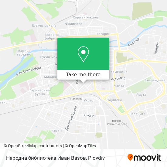 Народна библиотека Иван Вазов map
