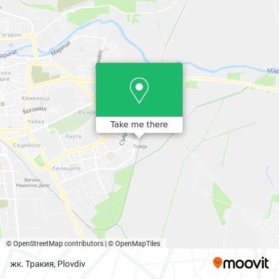 жк. Тракия map
