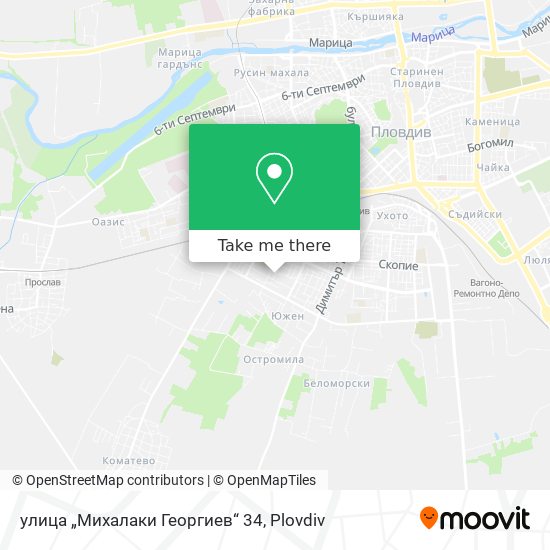 Карта улица „Михалаки Георгиев“ 34