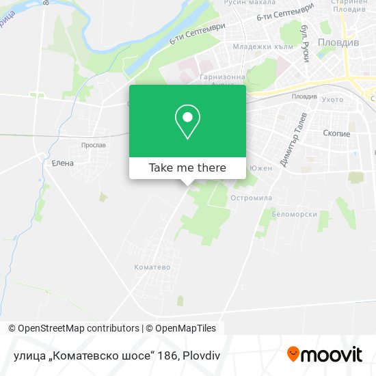 улица „Коматевско шосе“ 186 map