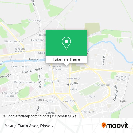 Улица Емил Зола map