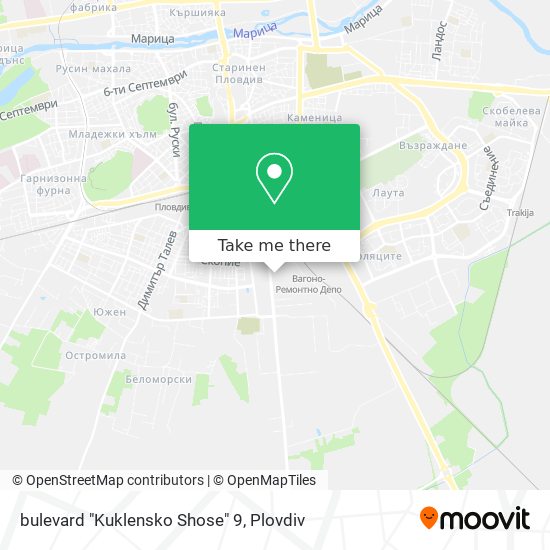 bulevard "Kuklensko Shose" 9 map