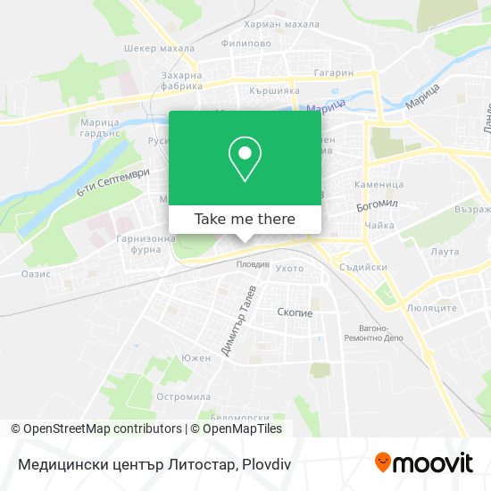 Медицински център Литостар map