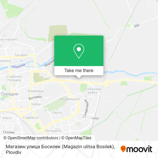 Карта Магазин улица Босилек (Magazin ulitsa Bosilek)