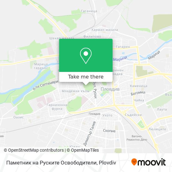 Паметник на Руските Освободители map