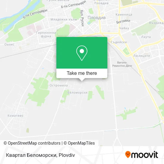 Карта Квартал Беломорски