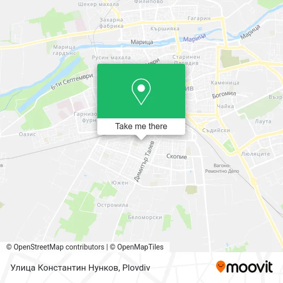 Карта Улица Константин Нунков