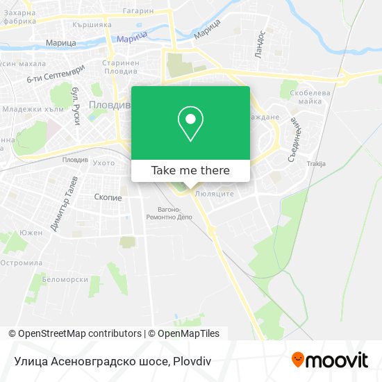 Улица Асеновградско шосе map