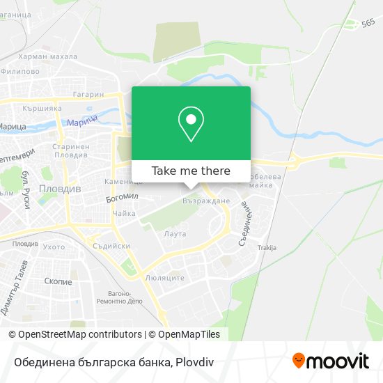 Обединена българска банка map