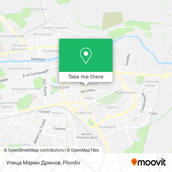 Улица Марин Дринов map