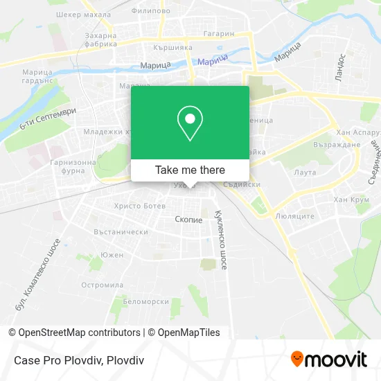 Case Pro Plovdiv map