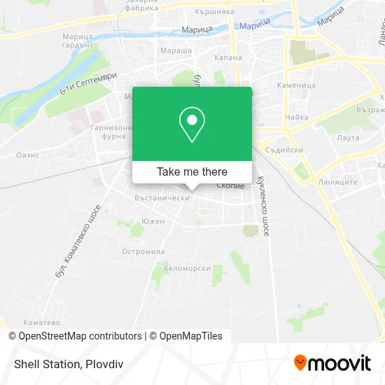 Shell Station map