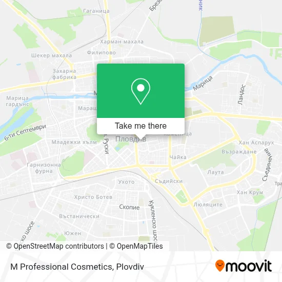 M Professional Cosmetics map