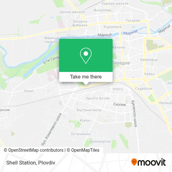 Shell Station map