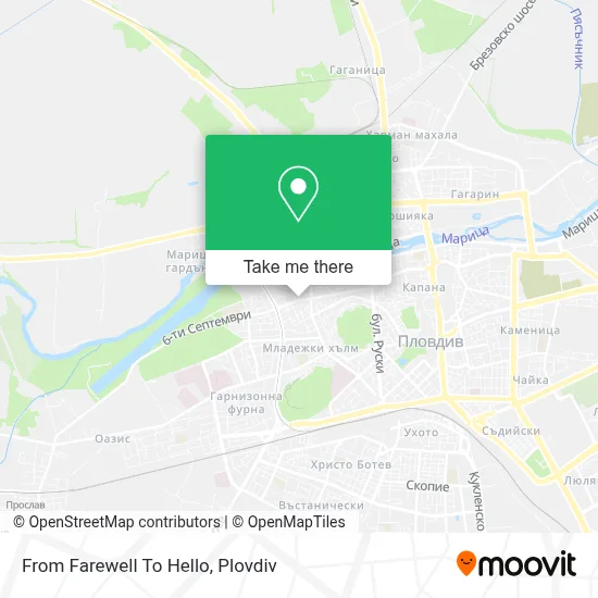 From Farewell To Hello map