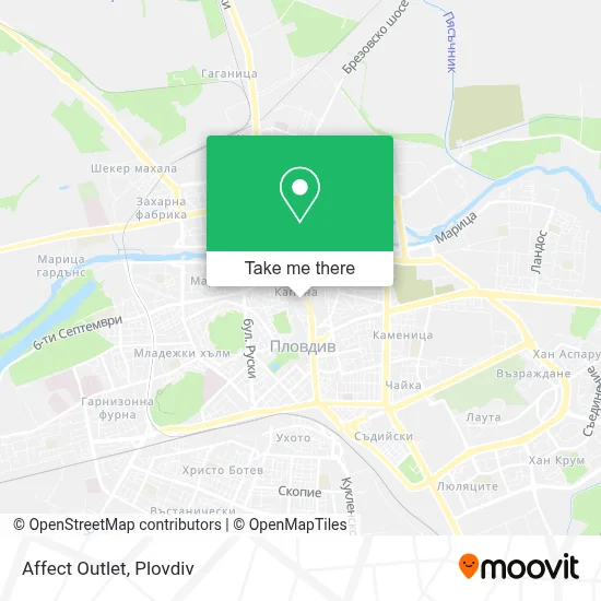 Affect Outlet map