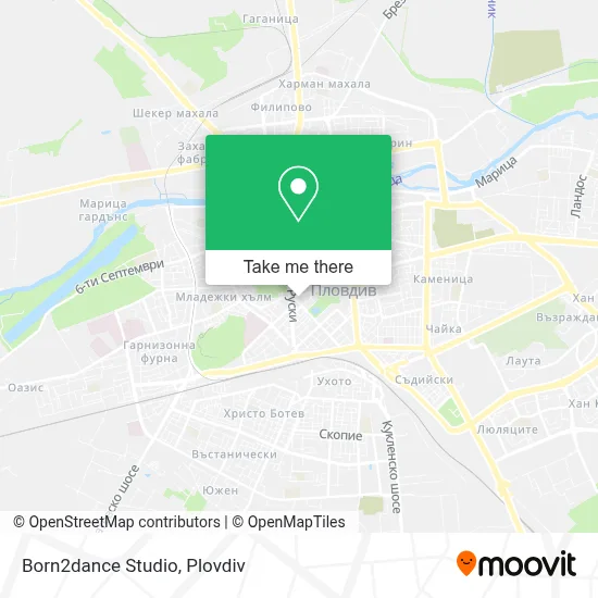 Born2dance Studio map