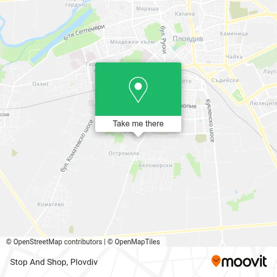 Stop And Shop map