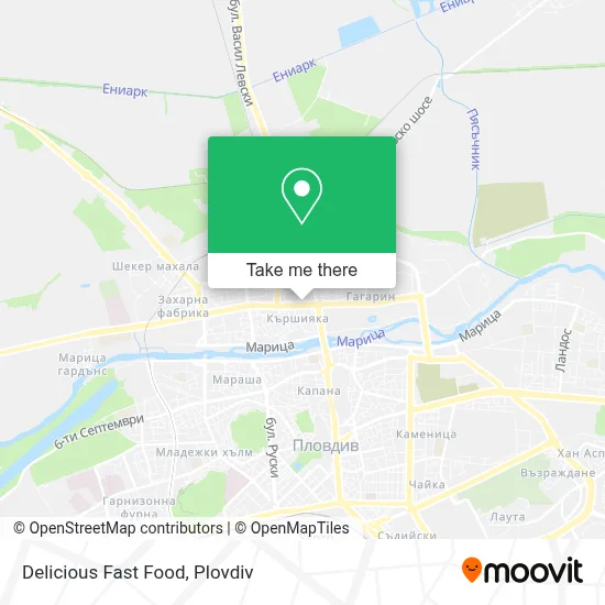 Delicious Fast Food map